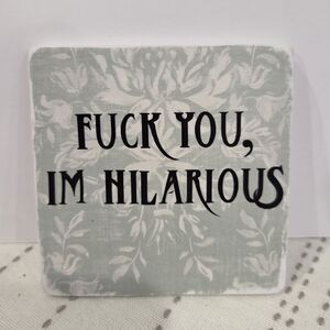 Witty Floral Coaster